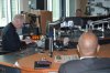 Dr. Slaa at WIBC Radio where they discussed the political climate in Tanzania.JPG