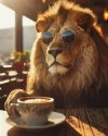 Good morning! 🌞 🦁 ☕️ Created with @adobe_firefly.jpeg
