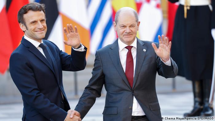 EU Gipfel Scholz und Macron