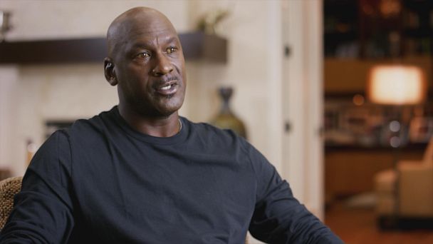 PHOTO: An undated photo shows Michael Jordan sitting during an Interview for the new documentary film, The Last Dance.