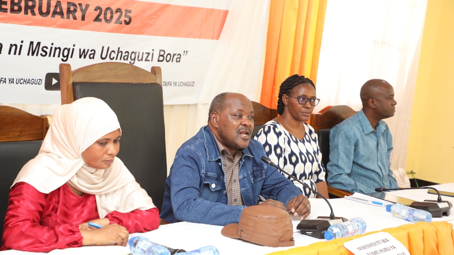 Mwenyekiti wa Tume Huru ya Taifa ya Uchaguzi, Mhe. Jaji (Rufaa) Jacobs Mwambegele atembelea mafunzo ya Maafisa Waandikishaji Wasaidizi katika Halmashauri ya Morogoro Vijijini