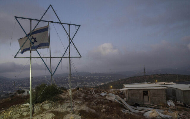 The Evyatar outpost in the West Bank, July 7, 2024. (AP Photo/Ohad Zwigenberg)