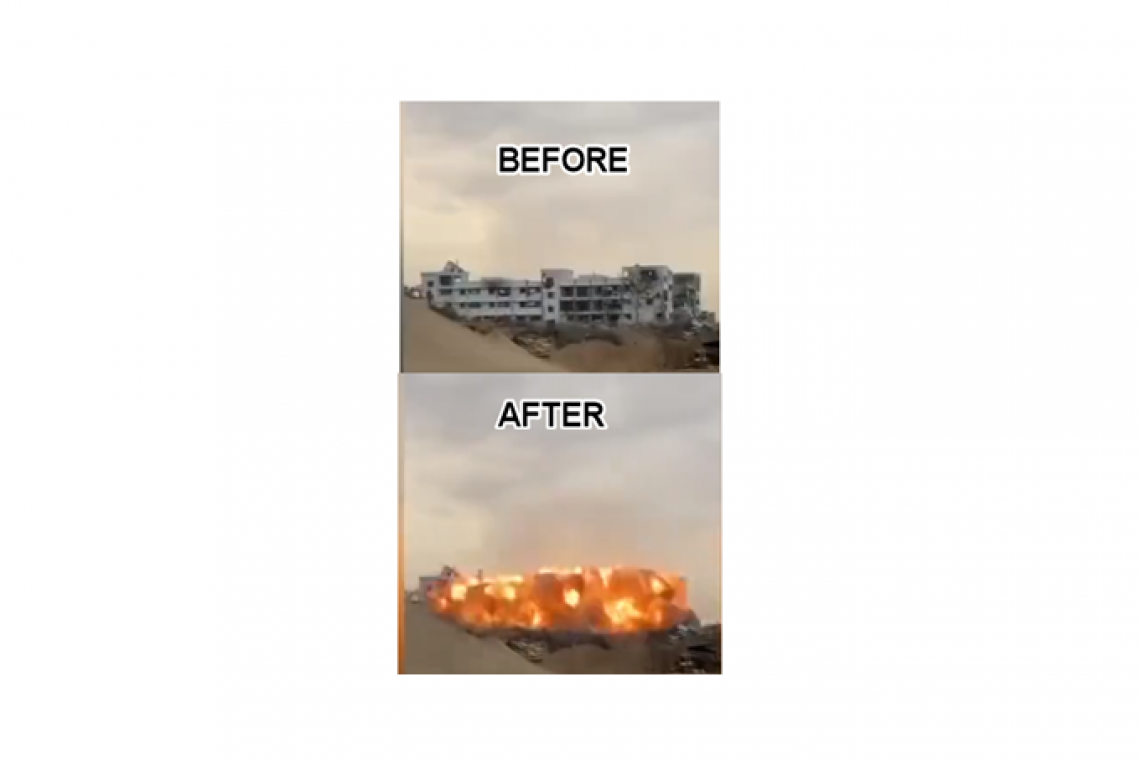 Israel BLOWS-UP Gaza Parliament Building