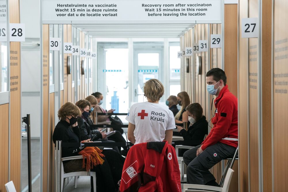 Covid-19 Vaccinations at Schiphol Airport