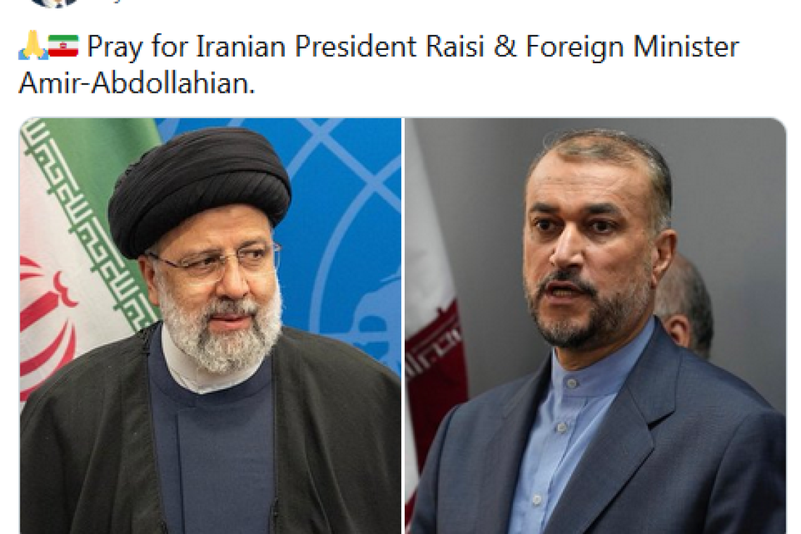 ***** FLASH UPDATE 12:23 PM EDT ***** -- Iran President and Foreign Minister in Helicopter Crash!