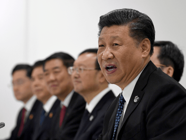 Chinese President Xi Jinping speaks during his meeting with President Donald Trump on the sidelines of the G-20 summit in Osaka, Japan, Saturday, June 29, 2019. (AP Photo/Susan Walsh)