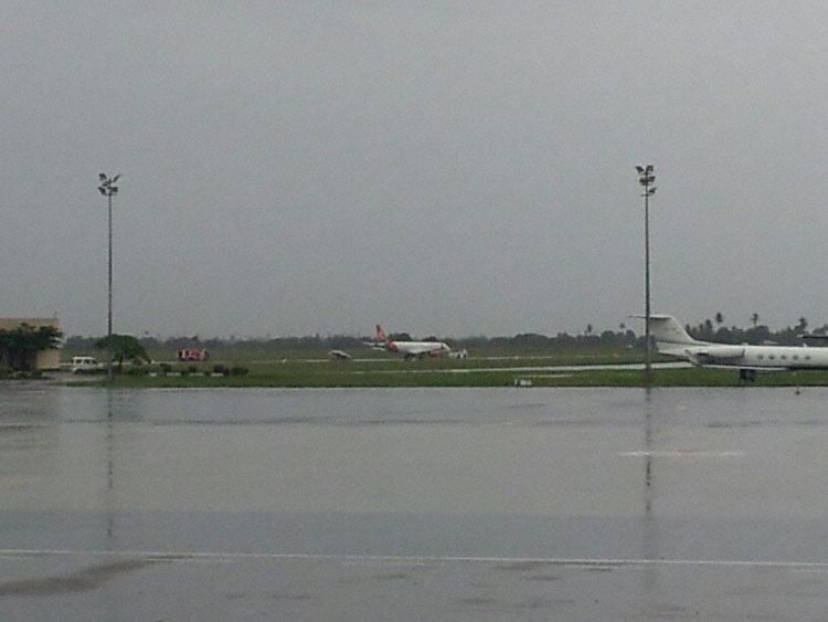 The aircraft being towed off the runway (Photo: Migair)