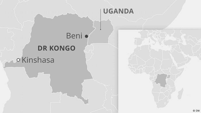 Karte DR Kongo, Beni (DW) Karte DR Kongo, Beni (DW)